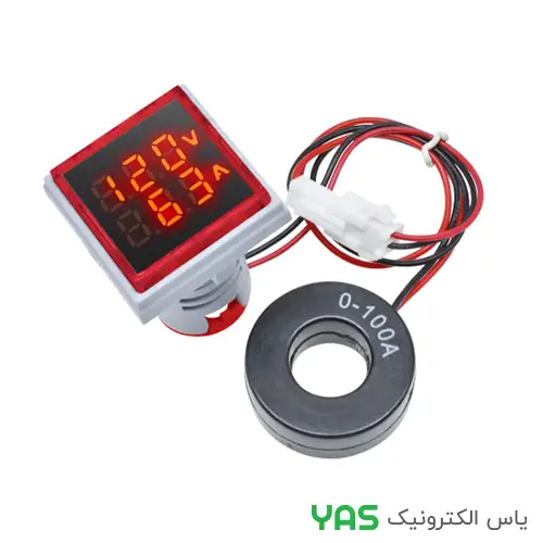 AC-220V-50A-Signal-Light-Voltmeter-and-Ammeter-Module-1
