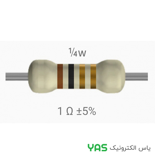 مقاومت 1 اهم 1/4 وات