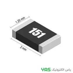 مقاومت 150 اهم پکیج 0805