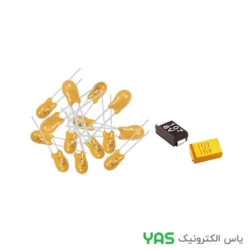 خازن تانتالیوم 100 میکرو فاراد 10 ولت